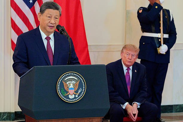 President Welcomes Xi Jinping for Rare State Visit, Then Retreats to a State of Unconsciousness